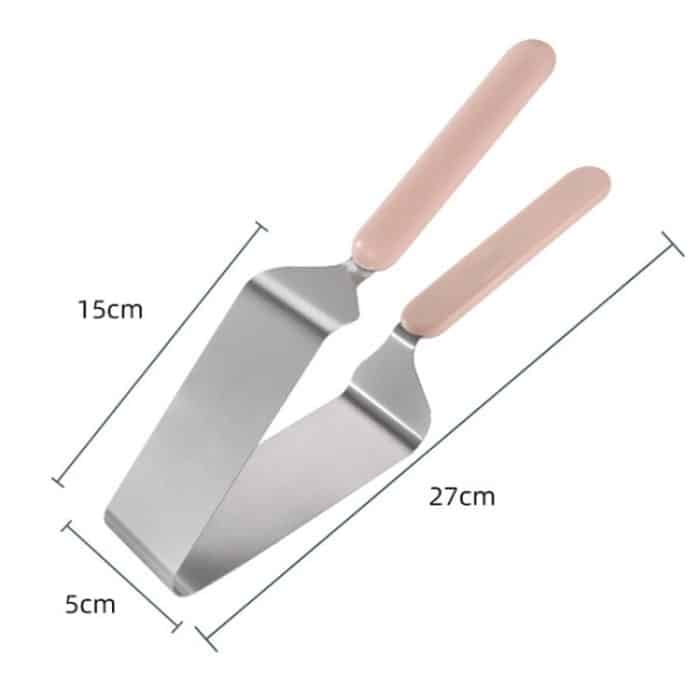 Dreieckiges Kuchenteilmesser aus Edelstahl, Kuchenschneider, Triangle Cake Slicer – Bild 2