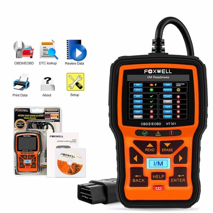 FOXWELL NT301 OBD2 Auto Fehler Diagnose Instrument Live Daten Code Reader Tool – Bild 3