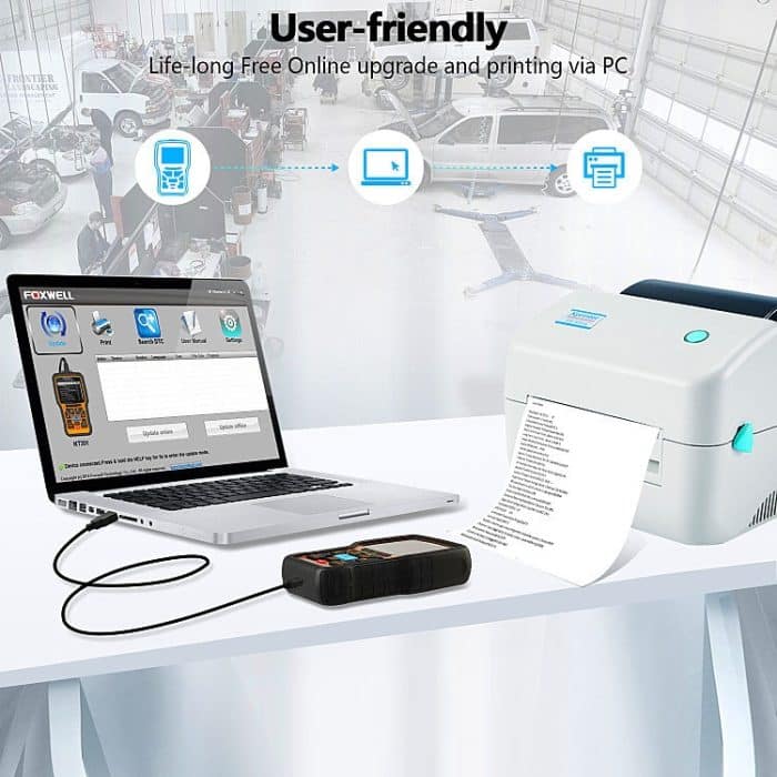 FOXWELL NT301 OBD2 Auto Fehler Diagnose Instrument Live Daten Code Reader Tool – Bild 10