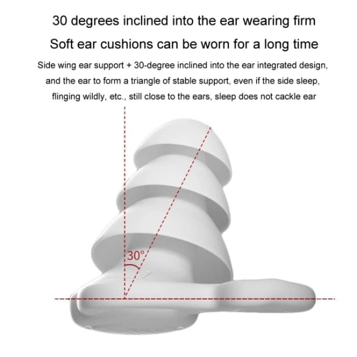 Ohrstöpsel zum Schlafen mit Geräuschunterdrückung, dreilagige schalldämmende Ohrstöpsel aus Silikon zum Schwimmen, Triple Layer – Bild 4