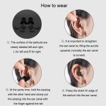 Ohrstöpsel zum Schlafen mit Geräuschunterdrückung, dreilagige schalldämmende Ohrstöpsel aus Silikon zum Schwimmen, Triple Layer – Bild 7