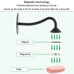 Magnetischer Seifenhalter fürs Badezimmer, nicht durchstanzend, an der Wand befestigter Seifenhalter aus Edelstahl, Non Punch – Bild 3