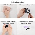 Magnetischer Seifenhalter fürs Badezimmer, nicht durchstanzend, an der Wand befestigter Seifenhalter aus Edelstahl, Non Punch – Bild 9