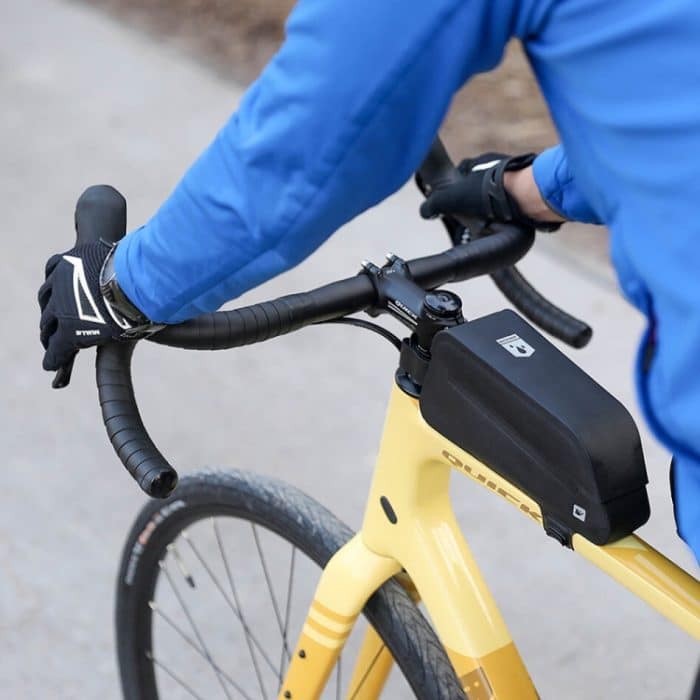 Rhinowalk K33 1,2 l Outdoor-Fahrradtasche mit magnetischem wasserdichtem Knopf und fester Fahrrad-Oberrohrtasche – Bild 9