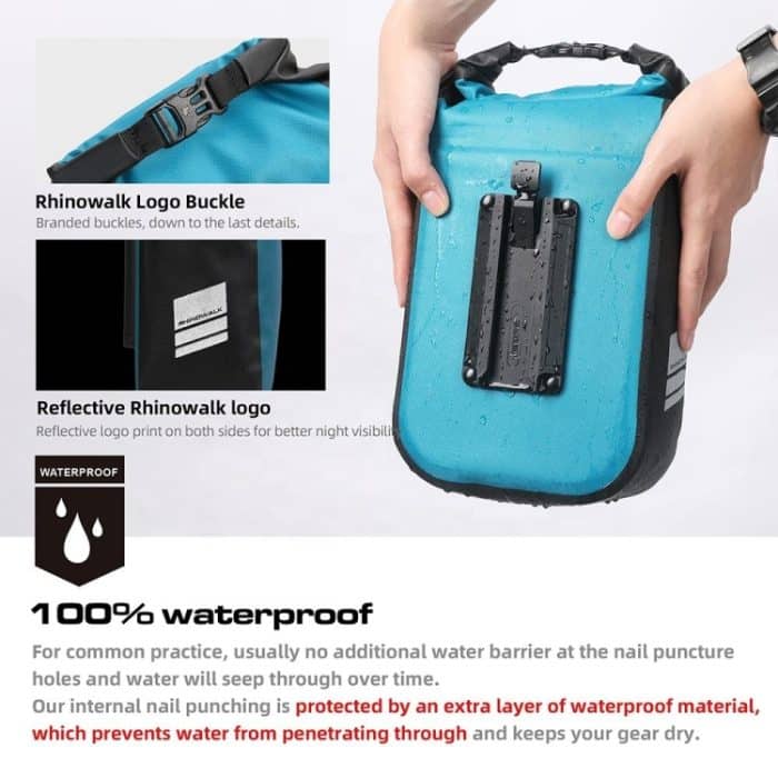 Rhinowalk RK406 6L Outdoor Radfahren Quick-release Schnalle Wasserdichte Fahrrad Vorderrad Gabel Tasche – Bild 4