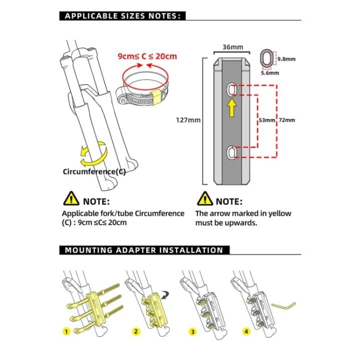 Rhinowalk RK406 6L Outdoor Radfahren Quick-release Schnalle Wasserdichte Fahrrad Vorderrad Gabel Tasche – Bild 5