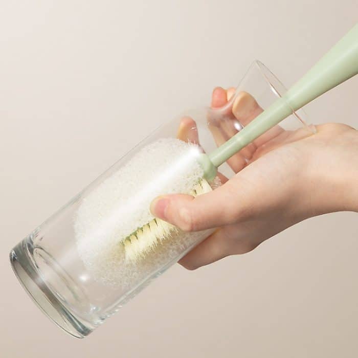 Becherbürste mit langem Griff und abnehmbarem Schwamm, Reinigungsbürste für Haushaltsbecher – Bild 10