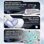 CM-619 Bluetooth-Gamecontroller, programmierbar mit RGB-Beleuchtung für Switch/Steam Deck/PC/IOS/Android, 619 Black, 619 White – Bild 3