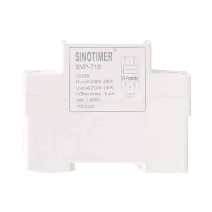 Einstellbarer, selbstrückstellender intelligenter Überspannungs- und Unterspannungsschutz 220 V AC, SINOTIMER SVP-718 40A, SINOTIMER SVP-718 63A – Bild 4