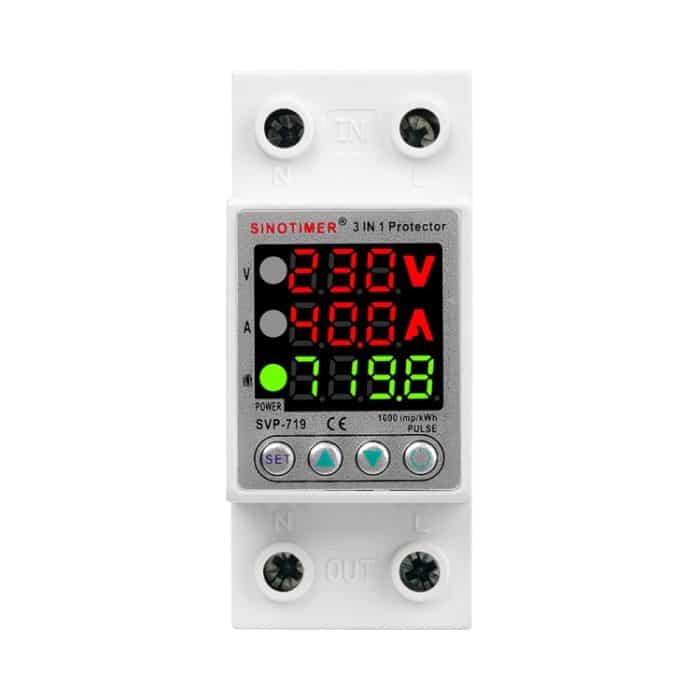 TBD0604965701.jpg Über-/Unterspannungsschutz, Stromverbrauchsmonitor, Leistungsvoltmeter, SINOTIMER SVP-719 40A_N, SINOTIMER SVP-719 63A_N – Bild 1