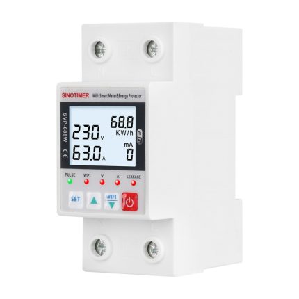 TUYA APP WiFi Smart Circuit Breaker Über Unter Spannung Schutz, SINOTIMER SVP-688W-L, SINOTIMER SVP-688W