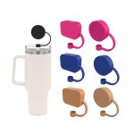 Silikon-Strohhalmkappe 6–10 mm Mark Cup Strohhalme Staubschutz, Round Blue, Round Brown, Round Rose Red, Square Blue, Square Brown, Square Rose Red – Bild 2