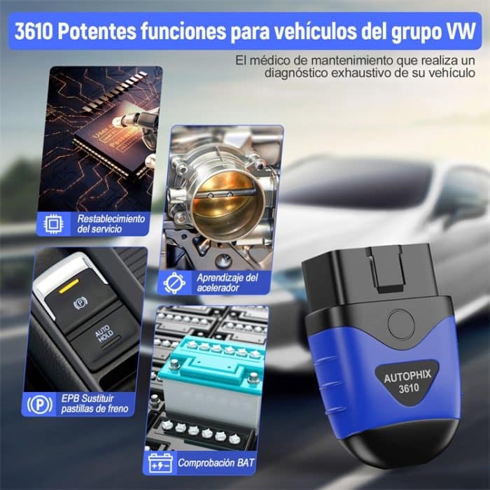 AUTOPHIX 3610 Bluetooth Auto Vollsystem-Diagnosescanner für VW / AUDI / SKODA / SEAT – Bild 8