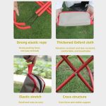 Kanda Tasche-Typ Klapp Angeln Stuhl Tragbare Outdoor Reise Skizzieren Hocker, Red, Large – Bild 4