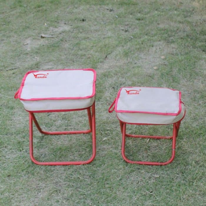 Kanda Tasche-Typ Klapp Angeln Stuhl Tragbare Outdoor Reise Skizzieren Hocker, Red, Large – Bild 10