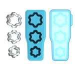 Für Stanley Silikon Eis Fach Große Kapazität Eisform Mit Deckel, Snowflake Blue, Snowflake Green, Snowflake Pink, Cup Blue, Cup Green, Cup Pink