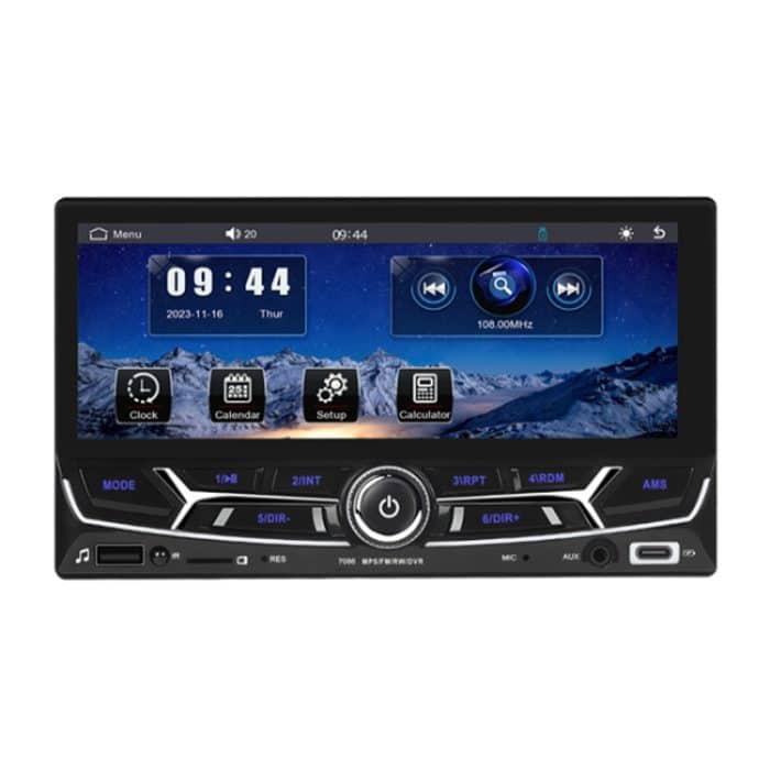 6,86-Zoll-MP5-Player mit zwei Tasten und Rückfahrkamerafunktion / Bluetooth / CarPlay – Bild 1