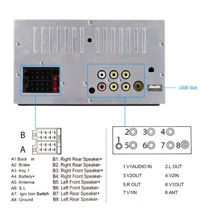 6,86-Zoll-MP5-Player mit zwei Tasten und Rückfahrkamerafunktion / Bluetooth / CarPlay – Bild 5