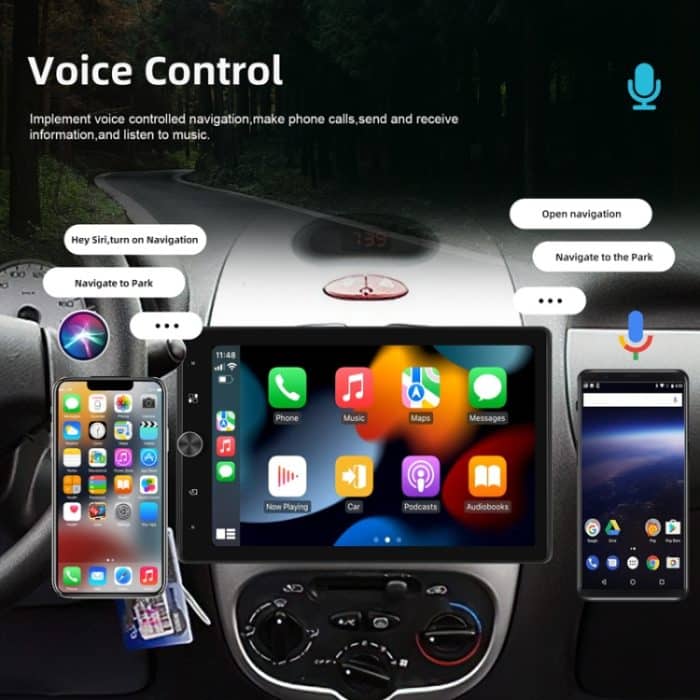 10,4 Zoll MP5 Einzelkolben-Vertikalbildschirm Manuelle Drehung Android-Navigation Mit Drahtloser Carplay-Rückfahrkamera – Bild 9