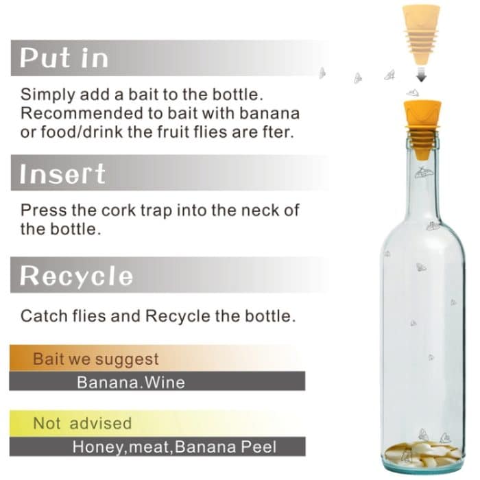 2 teile/schachtel Obst Fliegen Fangen Falle Insekt Mücken Locken Fly Werkzeuge – Bild 5