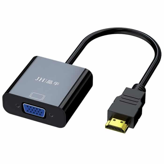 JINGHUA HDMI-zu-VGA-Adapterkabel, Laptop-Videokonverter, No Audio Black, No Audio White, With Audio White, With Audio Black – Bild 1