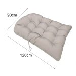 90x120cm Outdoor Wasserdicht Verdickt Weich Hängenden Korb Rattan Stuhl Kissen – Bild 2