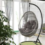 90x120cm Outdoor Wasserdicht Verdickt Weich Hängenden Korb Rattan Stuhl Kissen – Bild 5