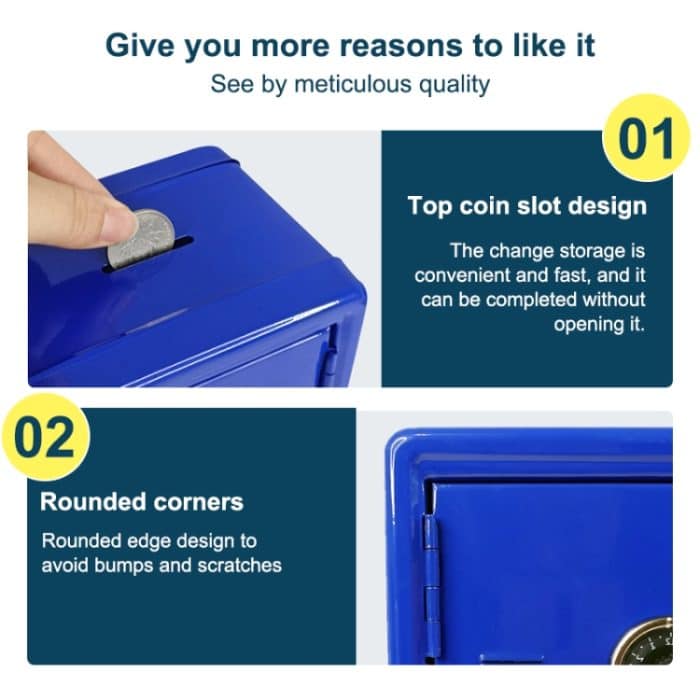 2 PCS Kreative Sparschwein Passwort Spardose Bargeld Münzen Sparbox, Coins Saving Box – Bild 6