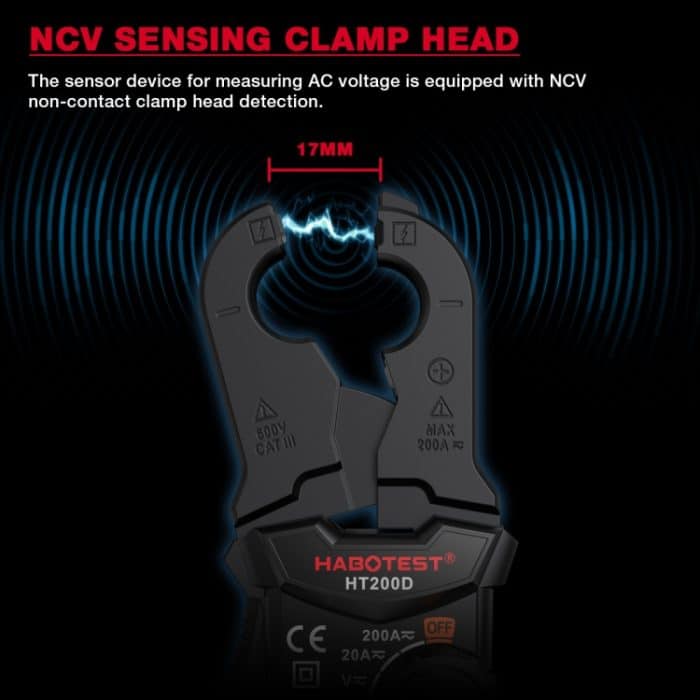 Mini-Klemmmultimeter, tragbares digitales Amperemeter – Bild 6