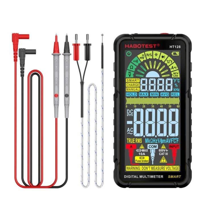 HABOTEST Automatischer Bereich Digitalanzeige Ultraklares intelligentes Strommultimeter – Bild 1