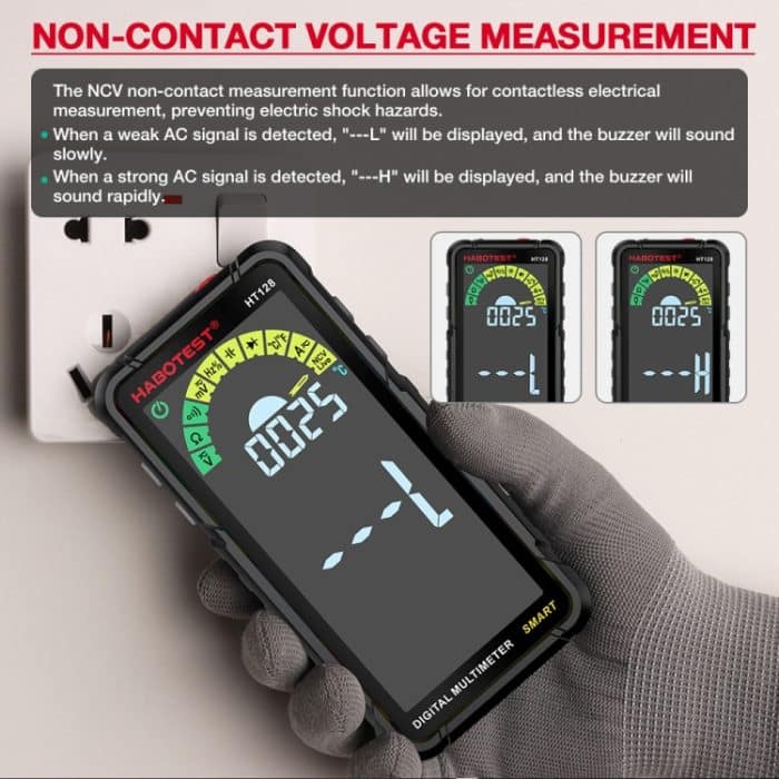HABOTEST Automatischer Bereich Digitalanzeige Ultraklares intelligentes Strommultimeter – Bild 5