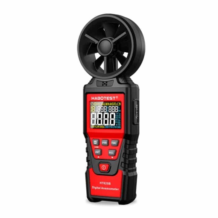 HABOTEST Handheld Hochpräzises Digital-Anemometer mit USB, HT625B – Bild 1