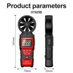 HABOTEST Handheld Hochpräzises Digital-Anemometer mit USB, HT625B – Bild 2