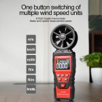 HABOTEST Handheld Hochpräzises Digital-Anemometer mit USB, HT625B – Bild 4