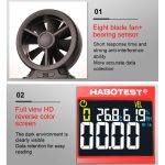HABOTEST Handheld Hochpräzises Digital-Anemometer mit USB, HT625B – Bild 9