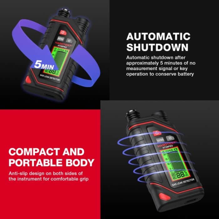 Tragbarer, wiederaufladbarer Gasdetektor HABOTEST – Bild 10