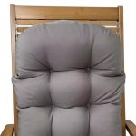 110x50cm Kuppel Wasserdicht Sonnenschutz Garten Klappstuhl Kissen mit hoher Rückenlehne, Navy Blue, Dark Gray, Hawaii Style, Flower, Gray Leaf – Bild 5