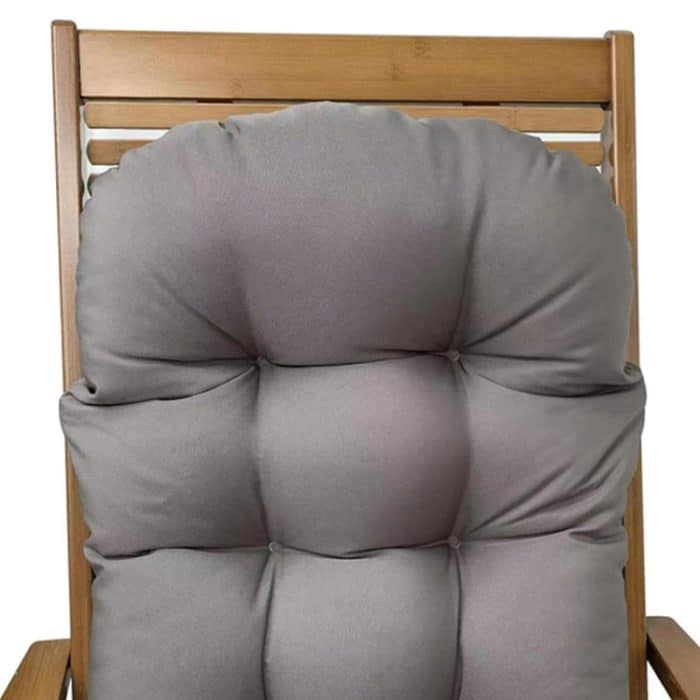 110x50cm Kuppel Wasserdicht Sonnenschutz Garten Klappstuhl Kissen mit hoher Rückenlehne, Navy Blue, Dark Gray, Hawaii Style, Flower, Gray Leaf – Bild 5