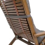 110x50cm Kuppel Wasserdicht Sonnenschutz Garten Klappstuhl Kissen mit hoher Rückenlehne, Navy Blue, Dark Gray, Hawaii Style, Flower, Gray Leaf – Bild 7