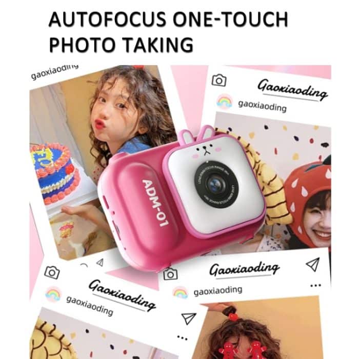 2,4 Zoll IPS-Bildschirm 48MP Dual Lens Kinder Digitalkamera Mini Videokamera, Without TF Card Pink Bunny, Without TF Card Blue Fox, With 32G TF Card Pink Bunny, With 32G TF Card Blue Fox, With 64G TF Card Pink Bunny, With 64G TF Card Blue Fox – Bild 7