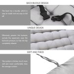 Home Soft Lounger Kissen Garten Stoff Rückenlehne Rattan Stuhl Kissen, 120x50x8cm – Bild 3