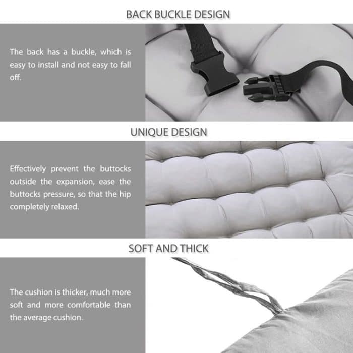 Home Soft Lounger Kissen Garten Stoff Rückenlehne Rattan Stuhl Kissen, 120x50x8cm – Bild 3