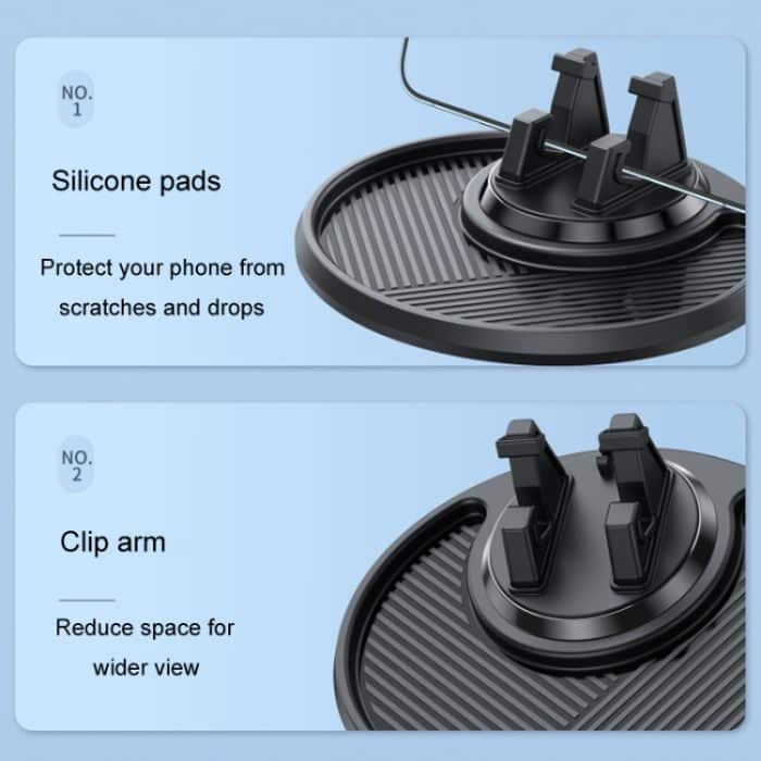 Auto-Armaturenbrett-Navigationstelefonhalter Multifunktionale rutschfeste Aufbewahrungshalterung – Bild 12
