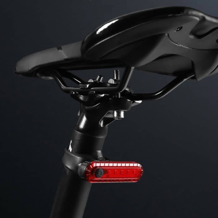 Mountainbike Nachtfahrt Warnlampe Fahrrad USB Laderücklicht – Bild 2