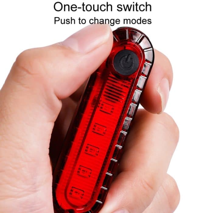 Mountainbike Nachtfahrt Warnlampe Fahrrad USB Laderücklicht – Bild 4