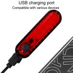 Mountainbike Nachtfahrt Warnlampe Fahrrad USB Laderücklicht – Bild 5