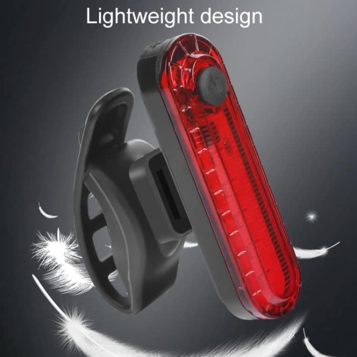 Mountainbike Nachtfahrt Warnlampe Fahrrad USB Laderücklicht – Bild 7