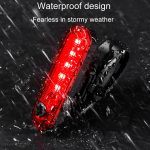 Mountainbike Nachtfahrt Warnlampe Fahrrad USB Laderücklicht – Bild 8