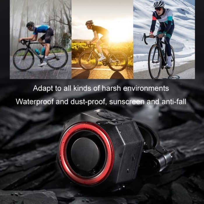 Fahrrad Smart Rücklicht Anti-Diebstahl-Alarm Bremse Warnlicht, WL03C Remote Control, WL03C Set + Silicone Remote Control, WL09C Remote Control – Bild 5