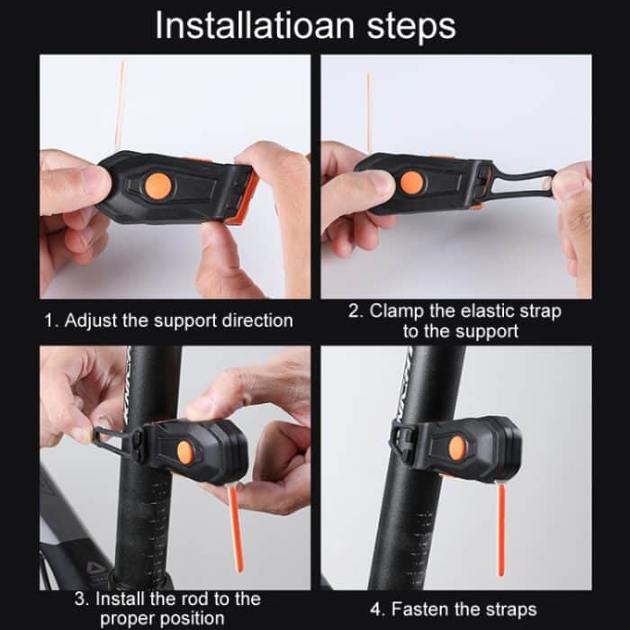 Fahrrad fließende Warnung Rücklicht Mountainbike Nacht Reiten Sicherheit Anzeige Licht – Bild 7